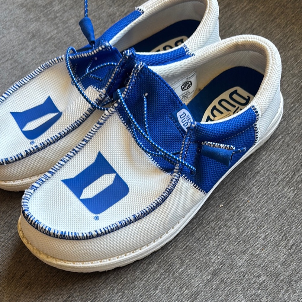 Hey Dude Blue and White Casual Shoes